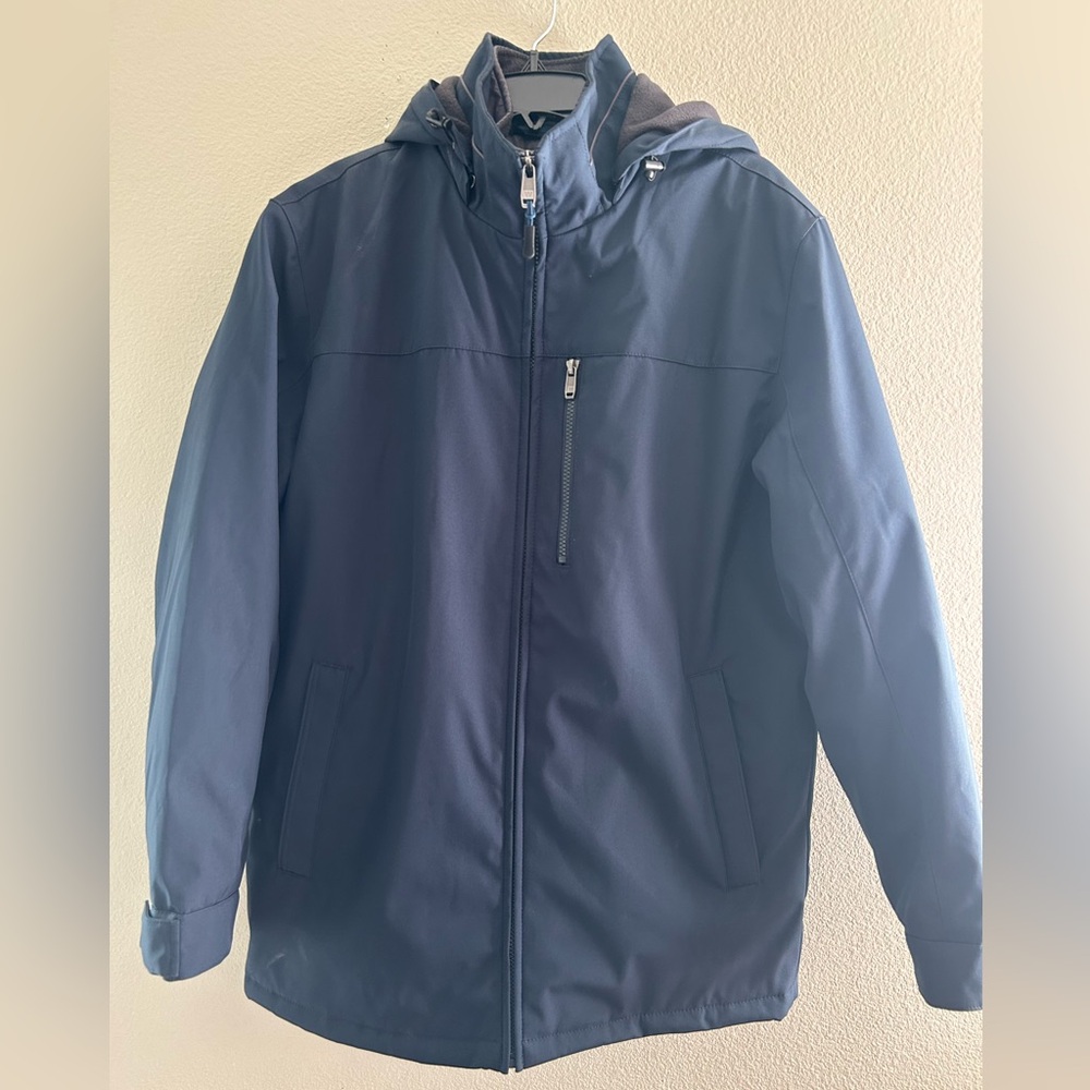 Men’s Weatherproof Dark Blue Double Insulated Jacket Size Medium